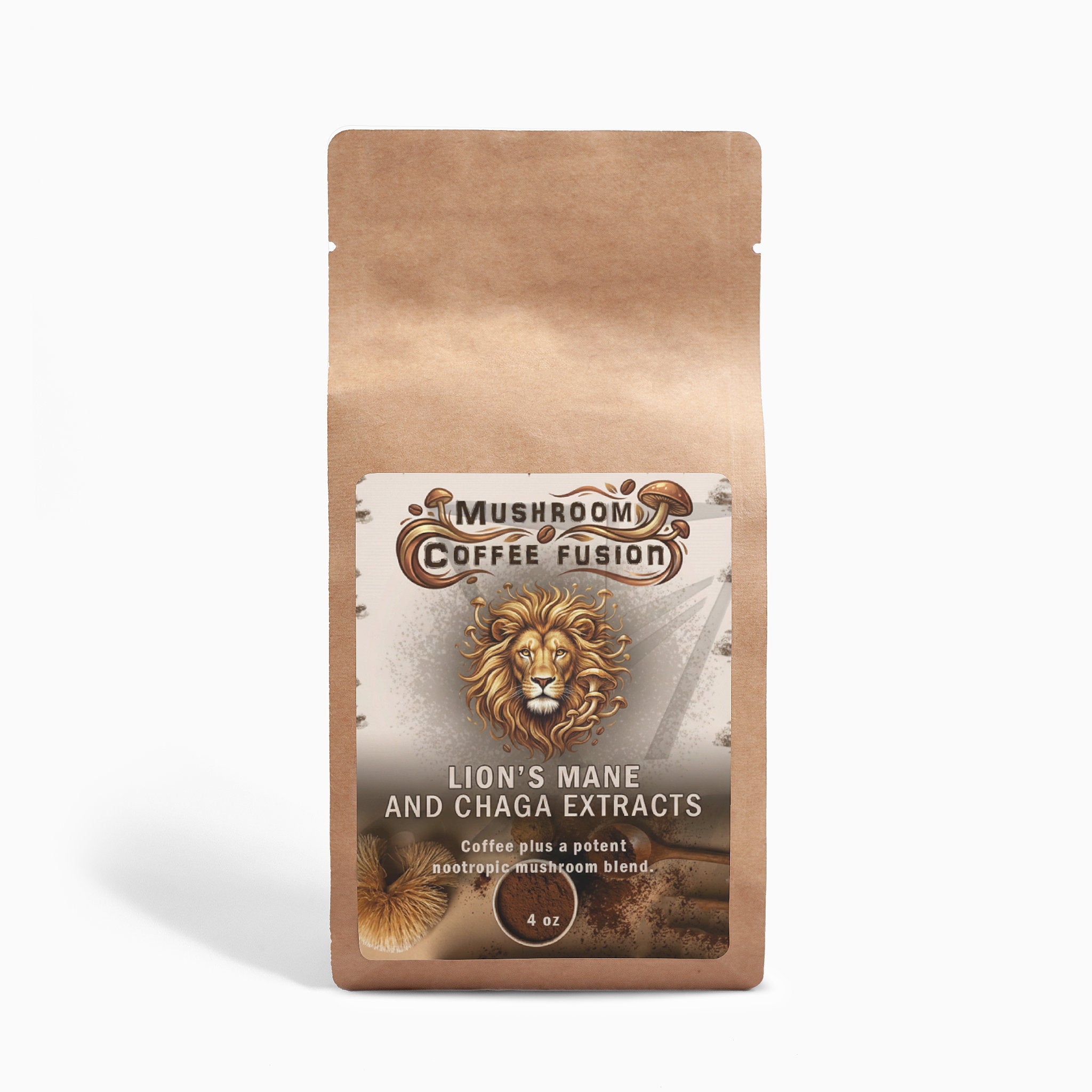Mushroom Coffee Fusion - Lion’s Mane & Chaga 4oz